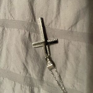 Elegant Silver Cross Necklace